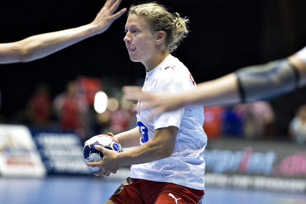 Katrine Fruelund har født en lille datter. Foto: Henning Bagger