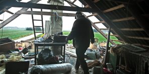 Stormen blæste hul på Stendorfs barndomshjem - 1