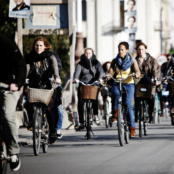 God stil på cykelstien
