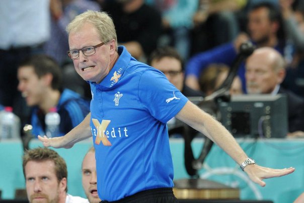 Ulrik Wilbek var rasende i kampen mod Spanien. Foto: LLUIS GENE
