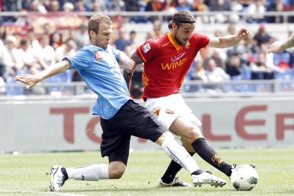 Daniel Jensen for Novara, mens det italienske hold stadig var at finde i Serie A Foto: GIAMPIERO SPOSITO