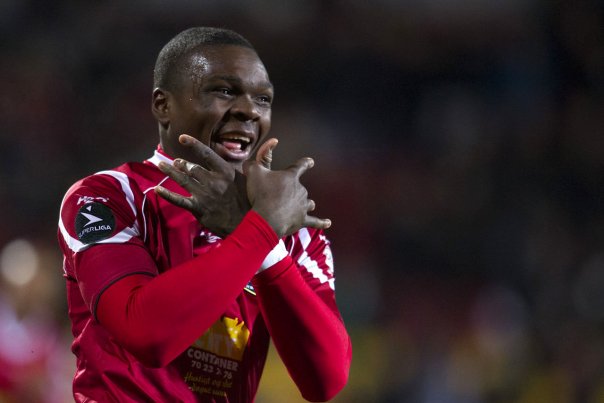FCNs Jores Okore havde et tilbud fra Dnipro i Ukraine.. Foto: Jens Nørgaard Larsen