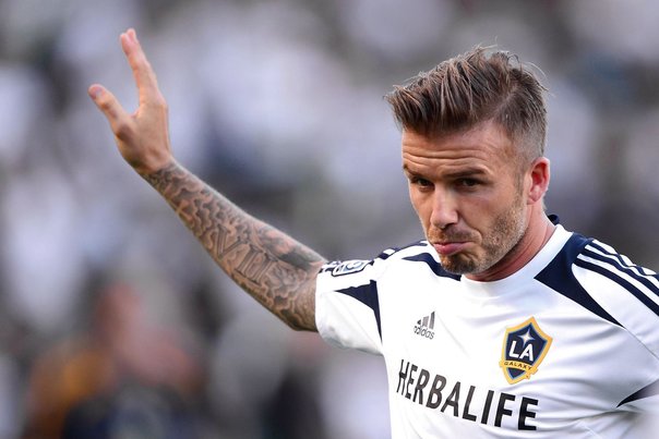 David Beckham siger definitivt farvel til LA Galaxy i MLS-finalen den 1. december. Men han vil tilbage og være en del af ejerskabet bag den amerikanske Major League Soccer. Foto: FREDERIC J. BROWN