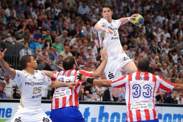 Kim Andersson var med på Kiels hold, da tyskerne i maj i år vandt Champions League-finalen over Atletico Madrid. Nu vender KIFs svensker tilbage til Kiel for en kort bemærkning Foto: JONAS GUETTLER