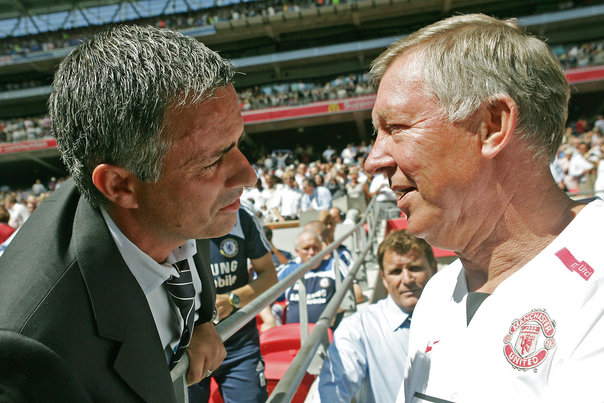 José Mourinho og Sir Alex Ferguson har krydset klinger adskillige gange. Ifølge skotten er Mourinho i stand til at være manager i hvilken som helst klub. AFP PHOTO/CARL DE SOUZA Foto: CARL DE SOUZA