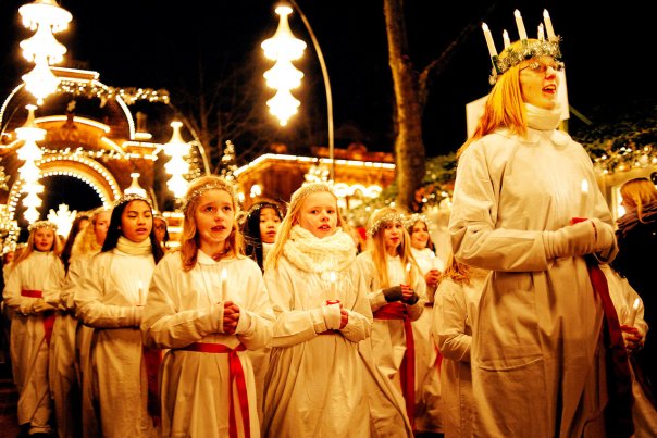 Her kan du se Luciaoptog
