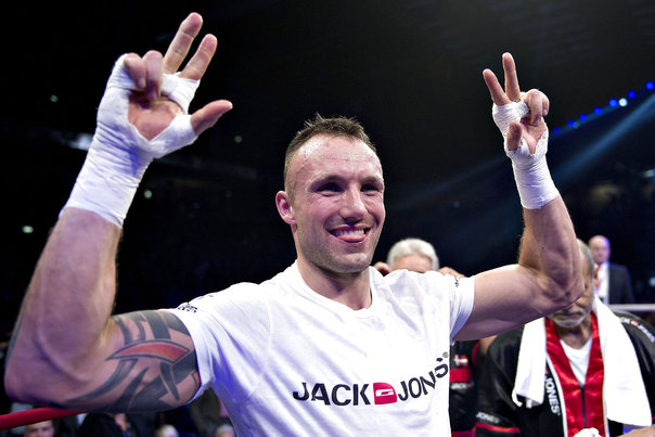 Nordic Fight Night- Herning. Team Sauerland: Kessler/Magee: Mikkel Kessler, udfordrer, mod Brian Magee, Irland, i titelkampen om WBA Super Middleweight World Championship. Foto: Henning Bagger