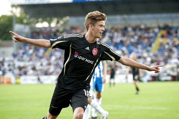 Lucas Andersen, der her ses i AaB-dragten, sammenlignes med Michael Laudrup Foto: CLAUS FISKER (arkivfoto)