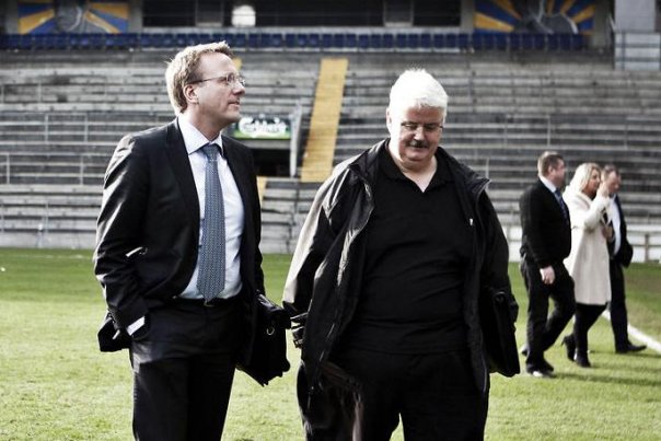 Emil Bakkendorff (th.) stopper som sikkerhedschef i Brøndby, efter mere end 30 år i klubben Foto: Dennis Lehmann